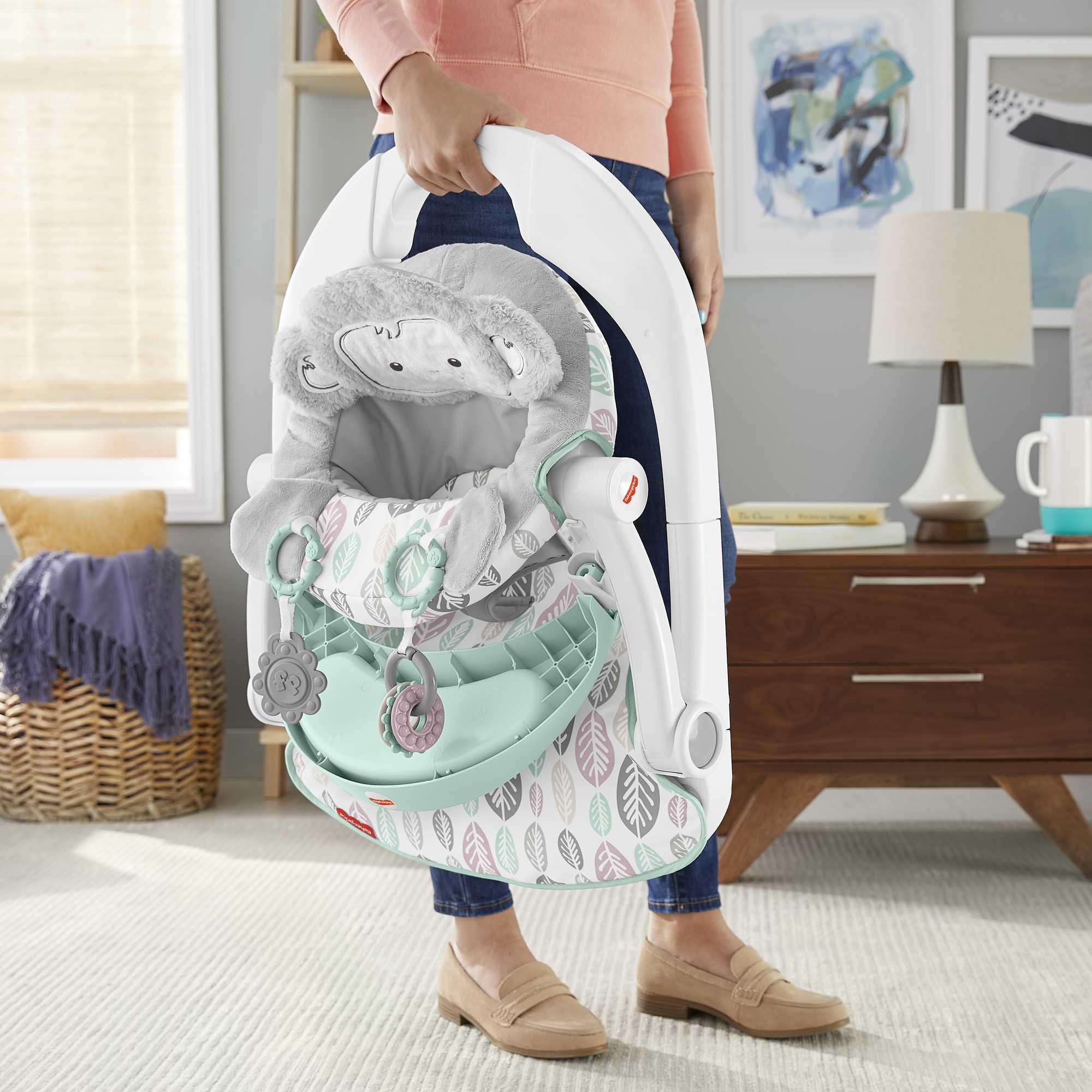 Sweet Snugamonkey Sit-Me-Up Floor Seat With Tray