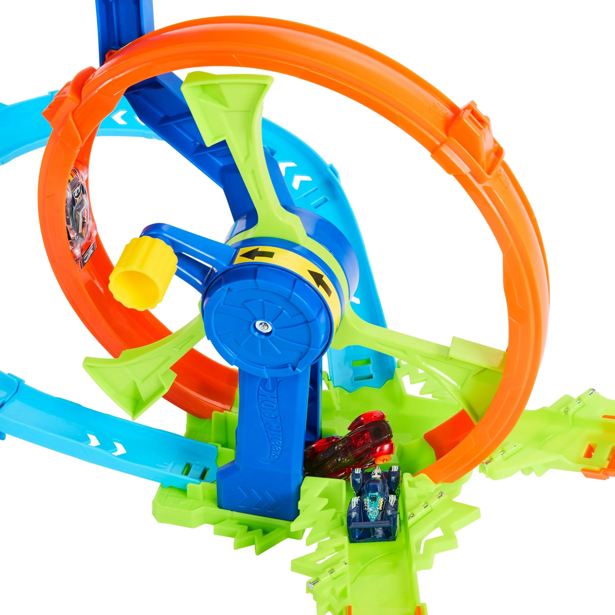 Hot Wheels Rapid Launch & Loop Playset With 1:64 Scale Die-Cast Toy Car, Crash & Track Set