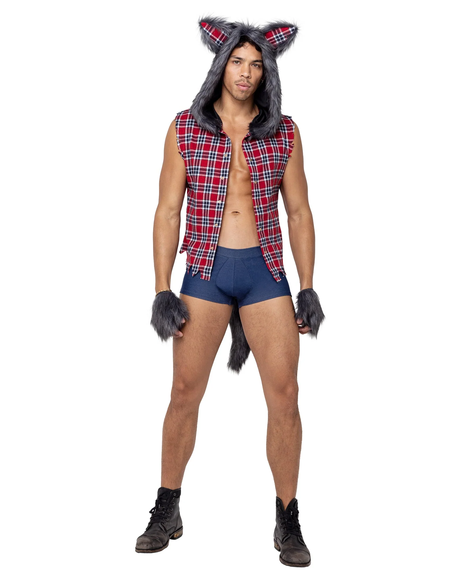 3PC Men's Full Moon Werewolf Costume
