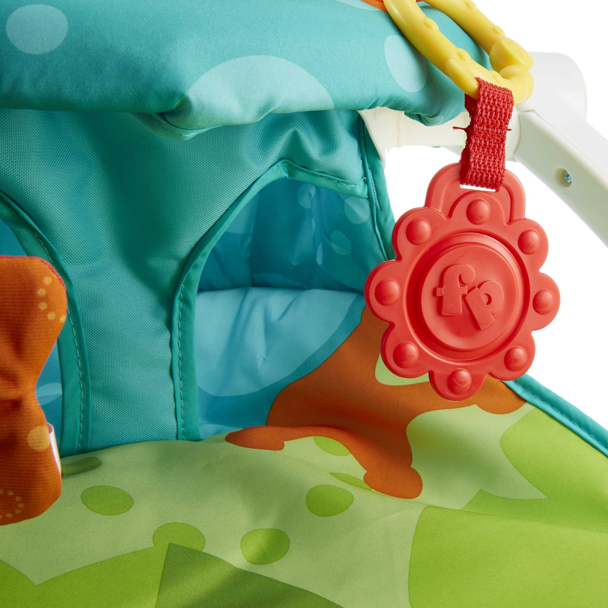 Fisher-Price Portable Baby Chair, Sit-Me-Up Floor Seat With 2 Baby Toys, Froggy Seat Pad