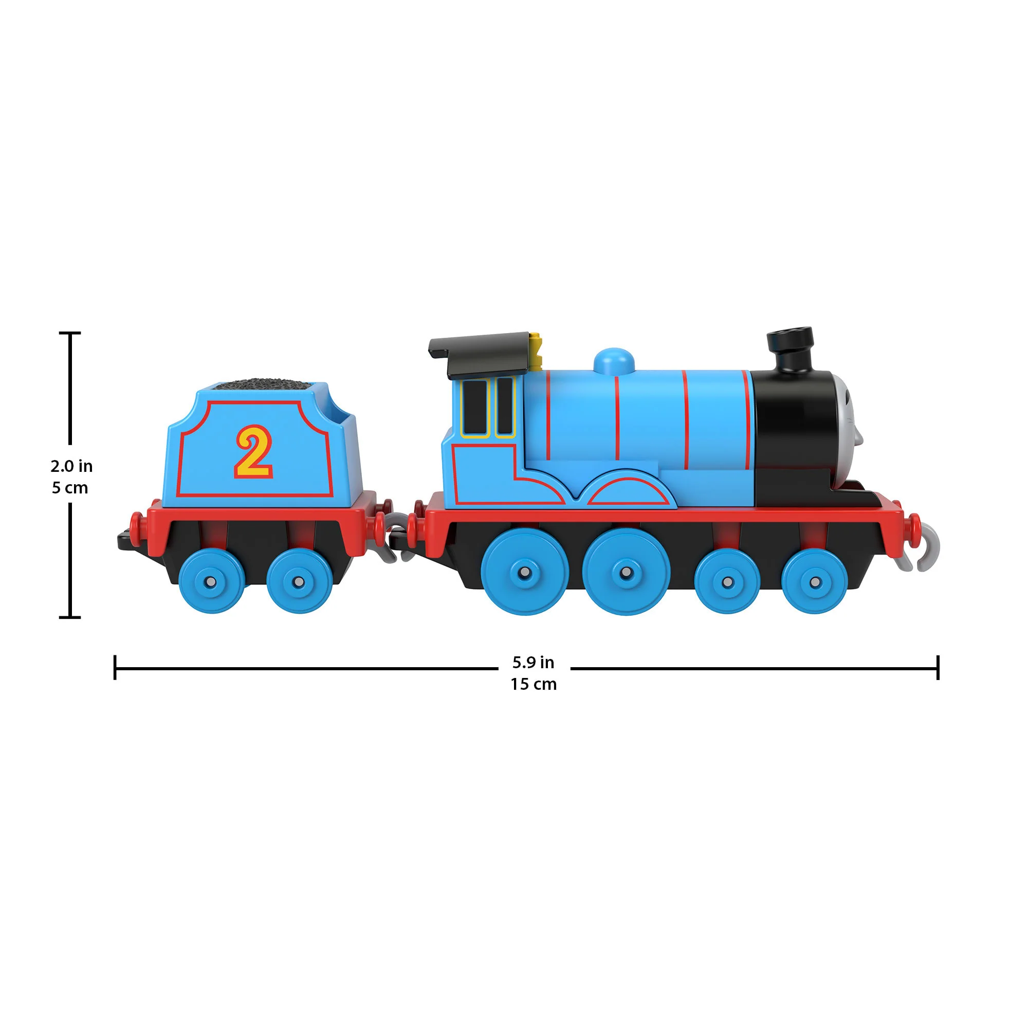Thomas & Friends Edward Diecast Metal Push-Along Toy Train Engine With Tender For Preschool Kids