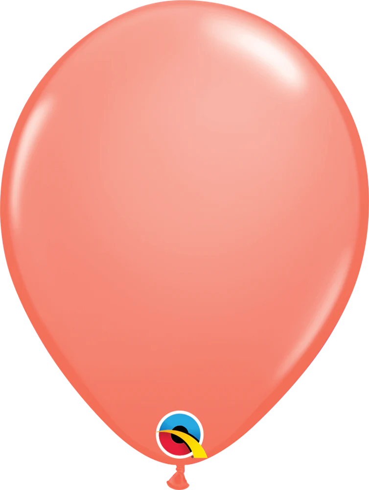 11 inch Qualatex Coral Latex Balloons Balloons 100ct