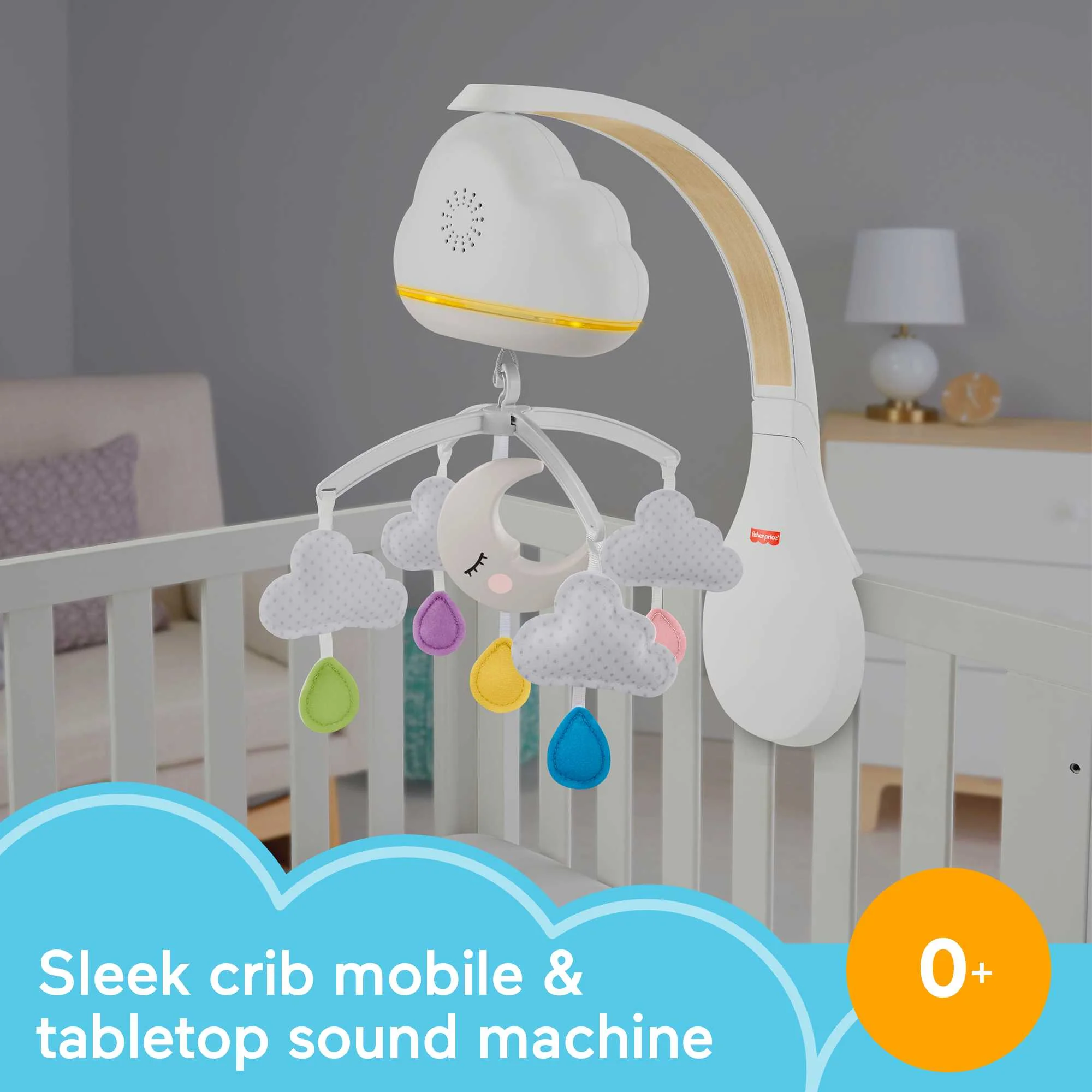 Fisher-Price Calming Clouds Mobile And SooTher, Crib Sound Machine