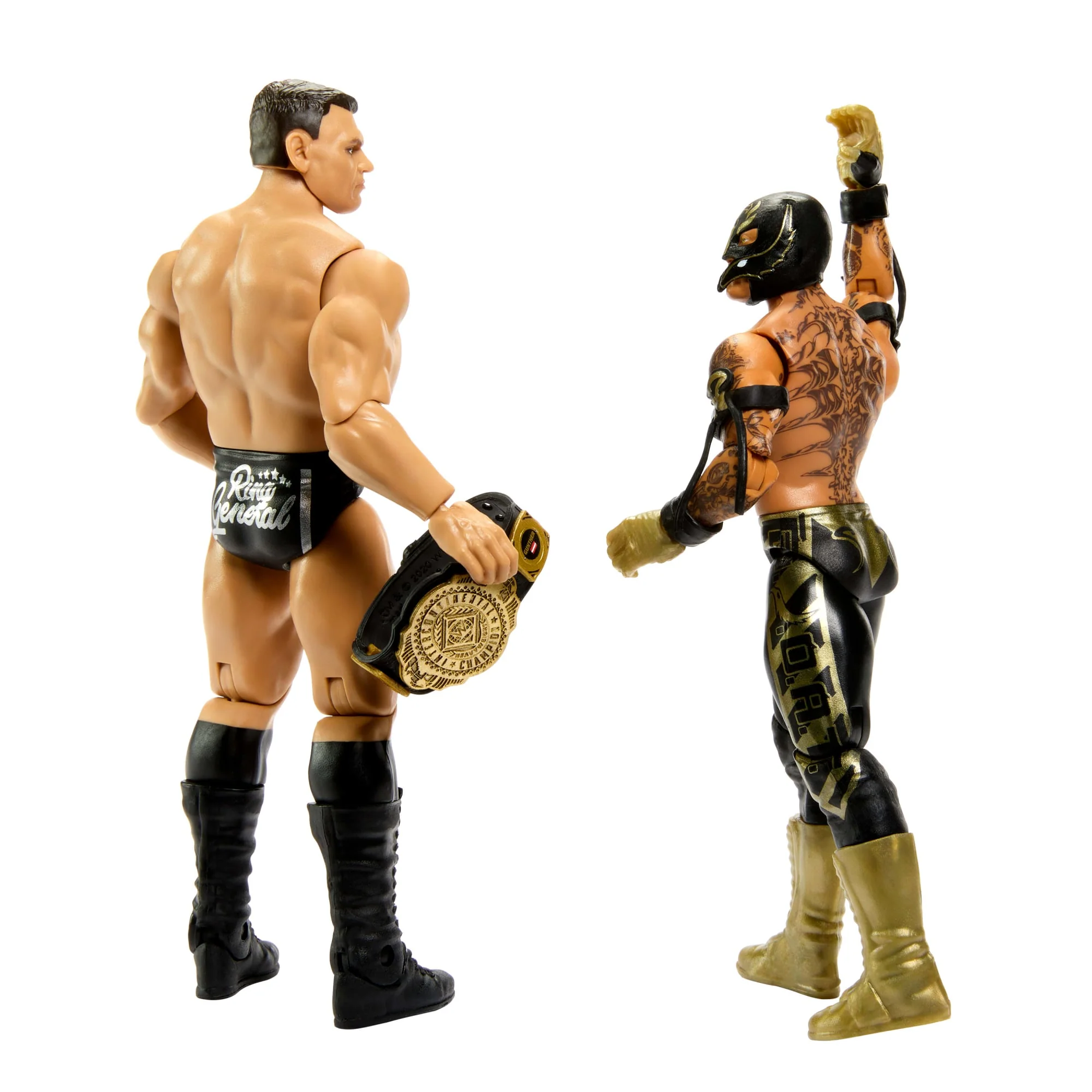 WWE Championship Showdown Rey Mysterio & Gunther 2-Pack Action Figures & Accessory