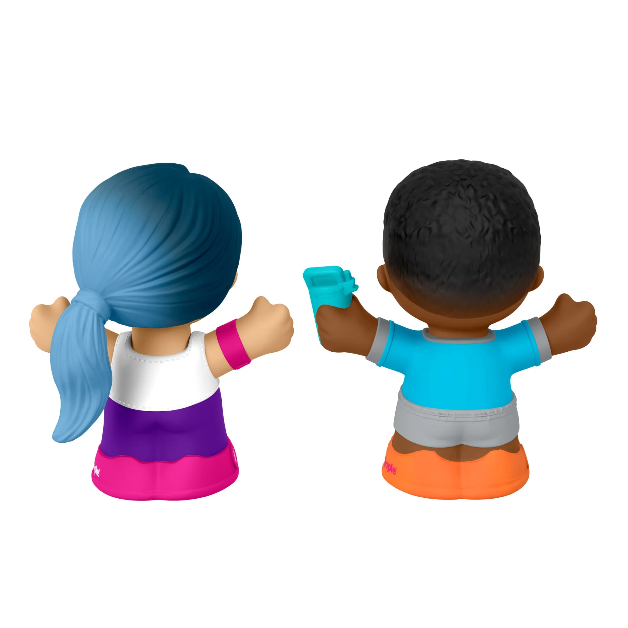 Little People Barbie Toy Set, 2 Wellness-themed Character Figures, Toddler Toy