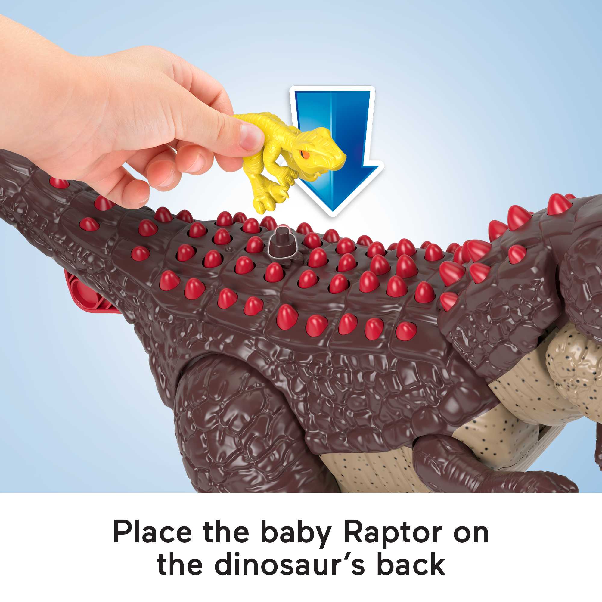 Imaginext Jurassic World Carnotaurus Dinosaur Toy With Spike Strike Action, 2-Piece Preschool Toys