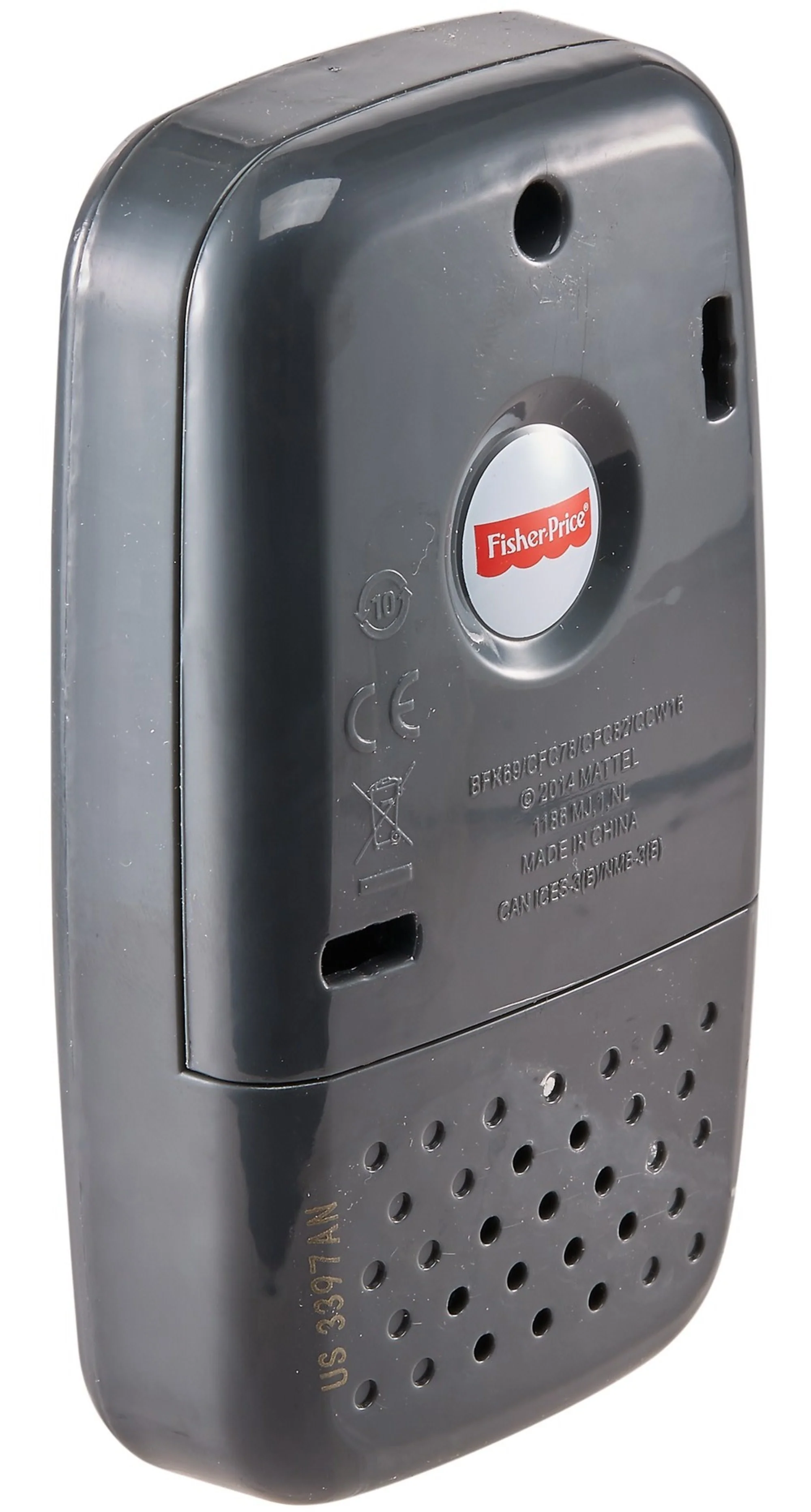 Fisher-Price Laugh & Learn Smart Phone Electronic Baby Learning Toy With Lights & Sounds, Gray