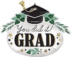 Anagram Satin You Did It Ivy Grad 34in Foil Balloon