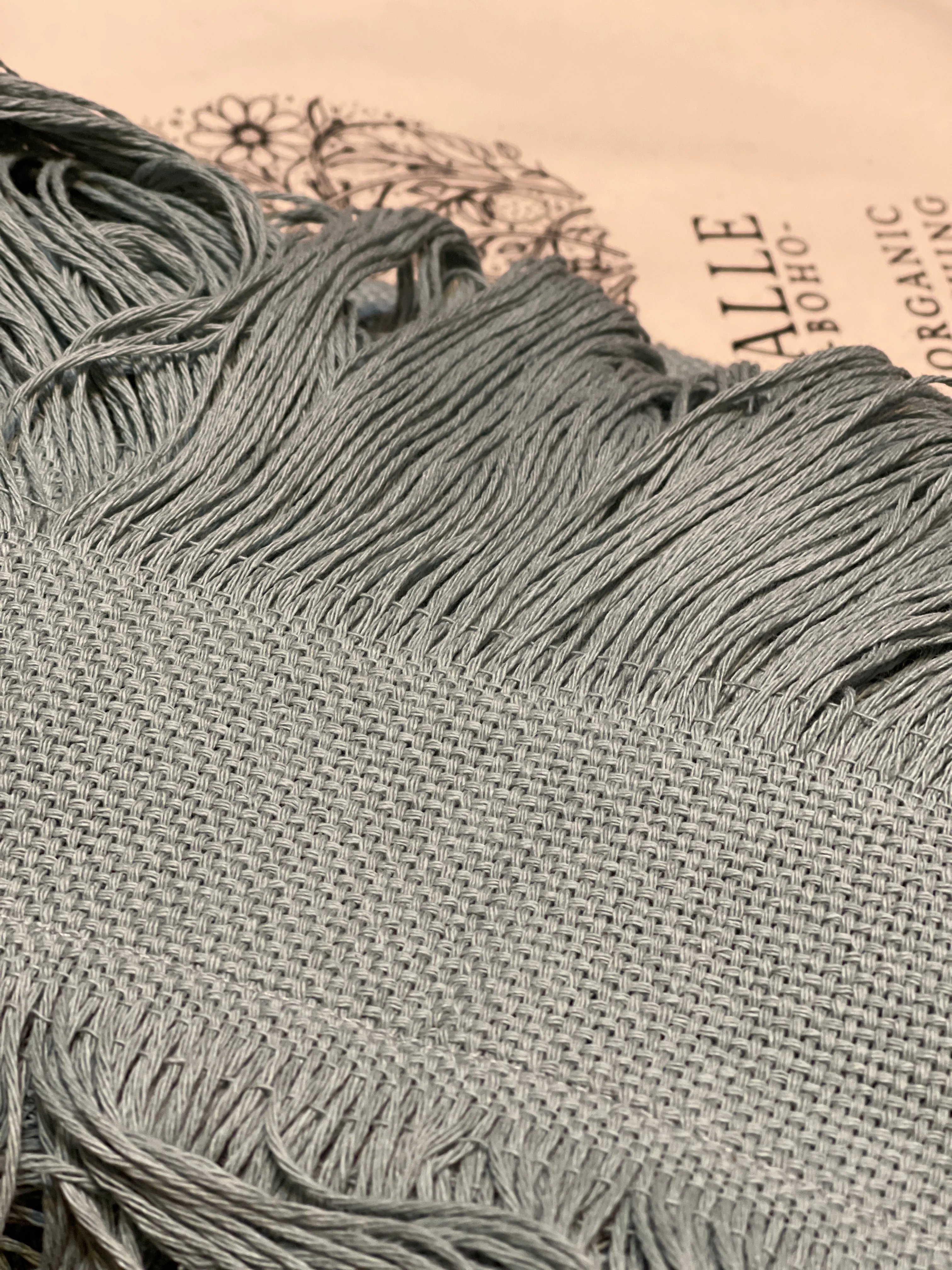 Handmade Frayed Maxi Beach Cotton Dress 