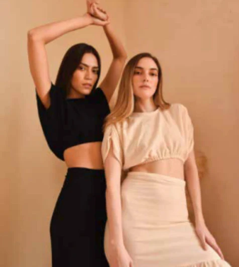 IRIS Cotton Short Sleeves Crop-Top