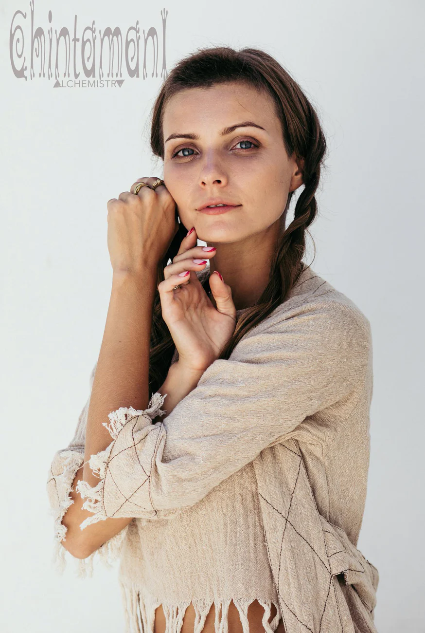 Bohemian Boho Cardigan Robe, Organic Clothes