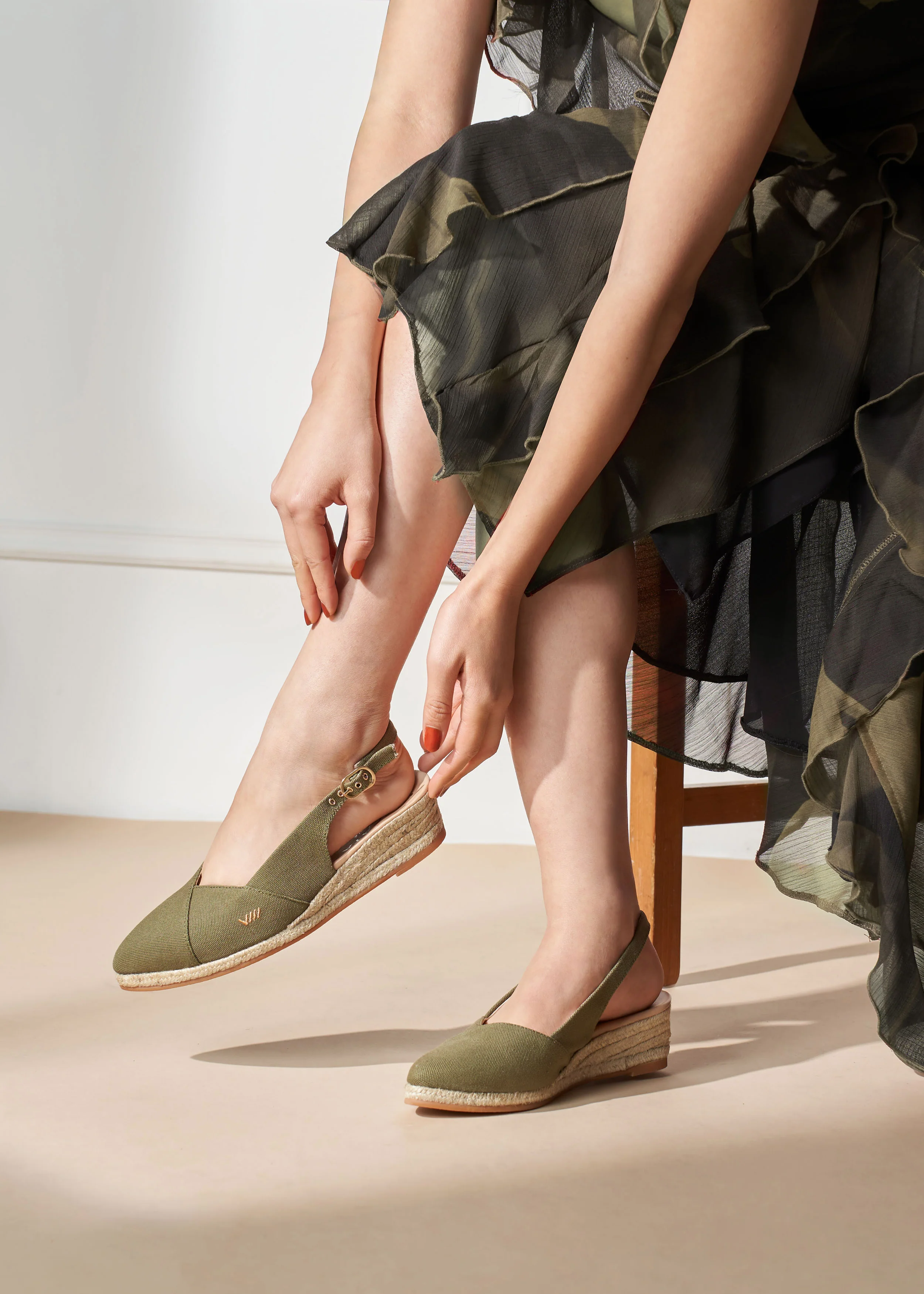 Premia Limited Edition Canvas Espadrille Wedges