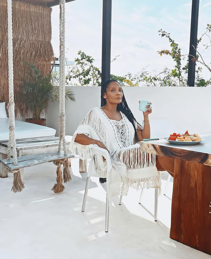 Handmade Frayed Maxi Beach Dress BO Swim Cover up