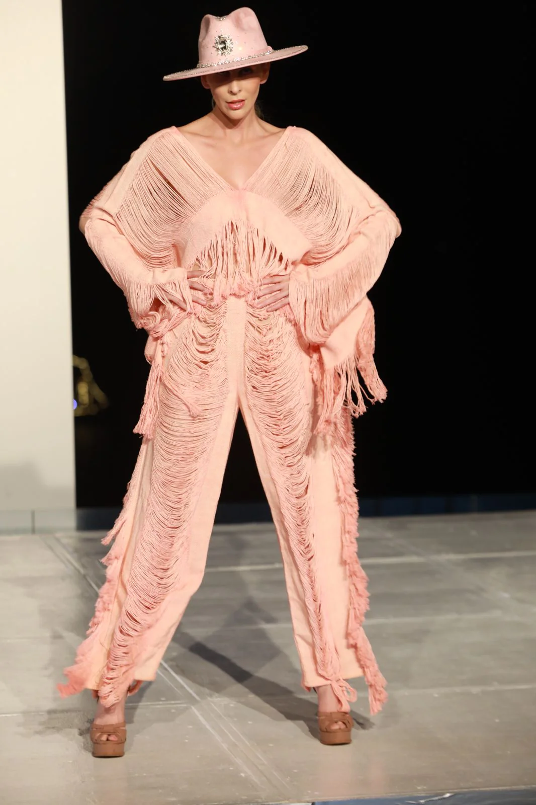 Handmade Frayed Set Pants & Crop 