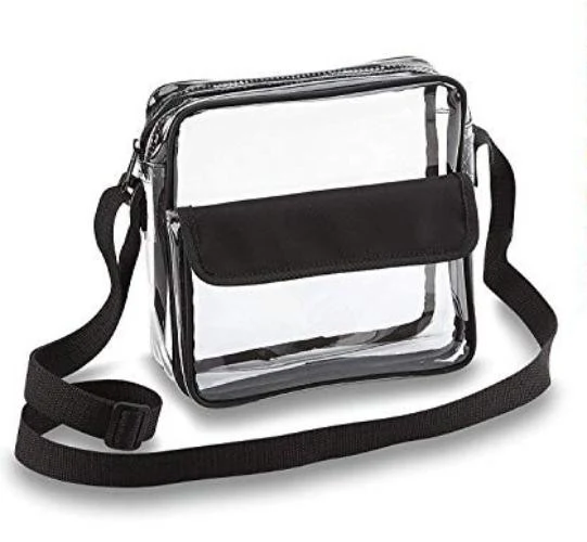 Stadium Approved Clear Cross-Body Messenger Shoulder Bag (CH-500)