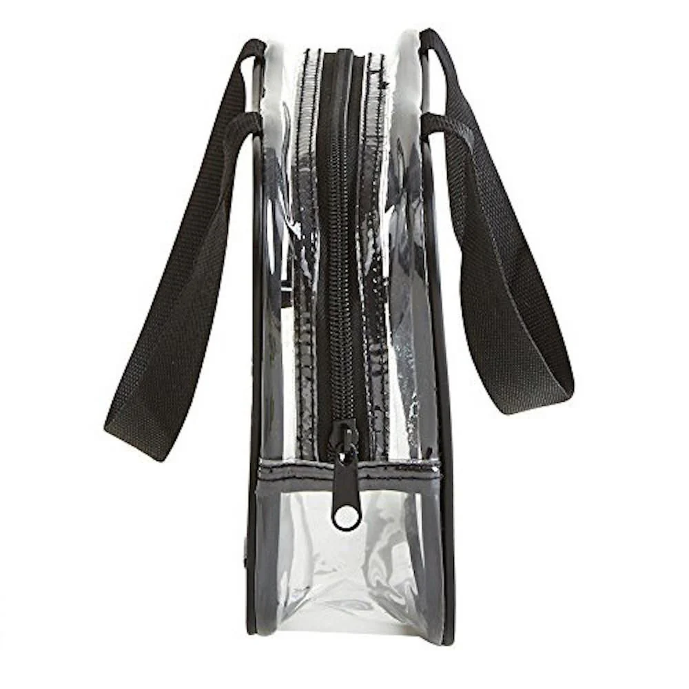 Clear Carry Bag with Handles - Black (8421-BLK)