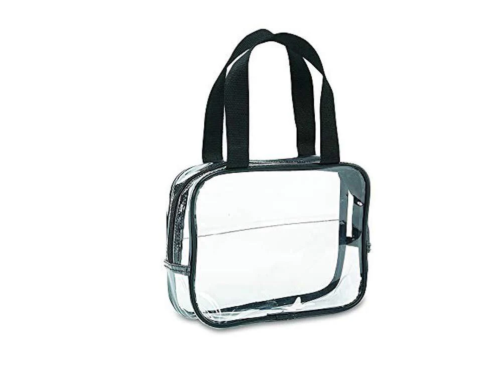 Clear Carry Bag with Handles - Black (8421-BLK)