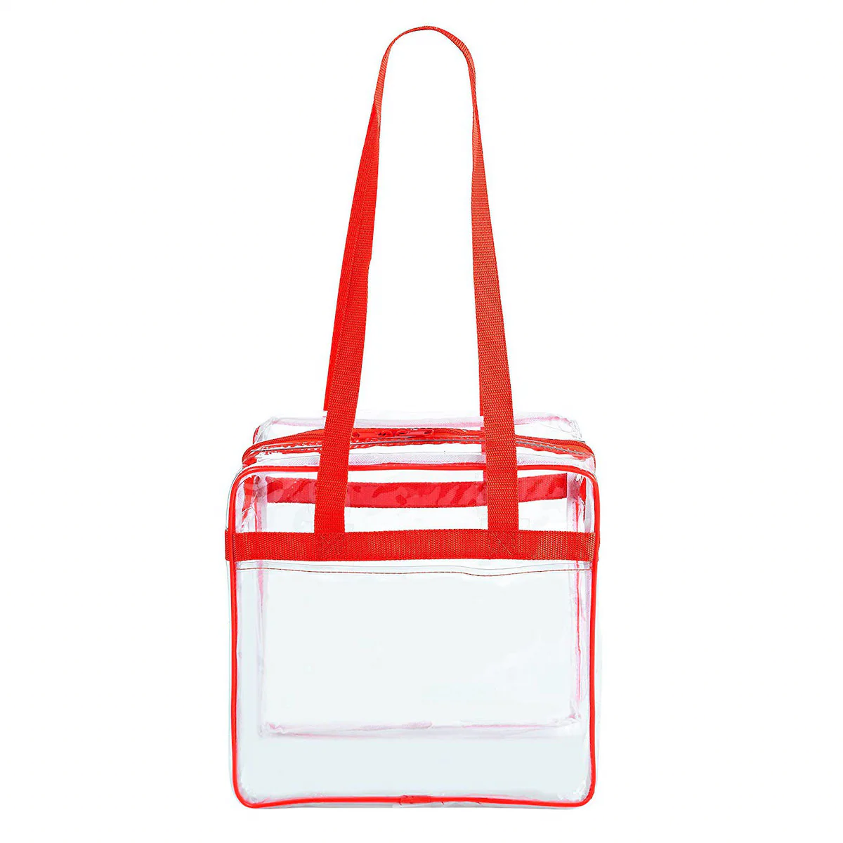 12 x 12 x 6 Stadium Bag with 35-inch Long Handles - Red Trim (1401-RED)