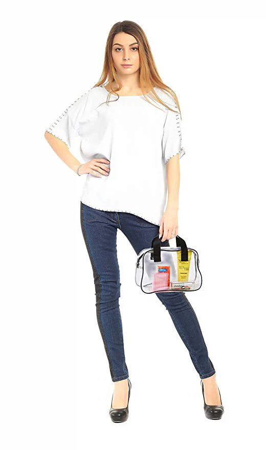Basic Clear Work Handbag / Clear Stadium Purse (CH-301)