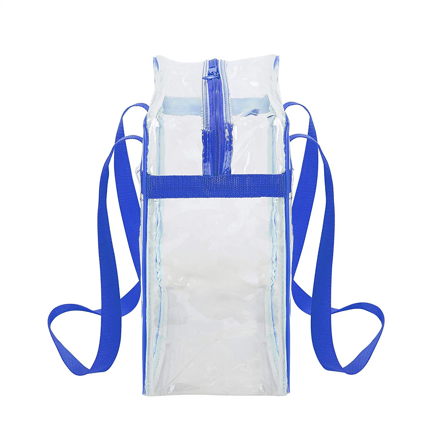 12 x 12 x 6 Stadium Bag with 35-inch Long Handles - Royal Blue Trim (1401-ROY)