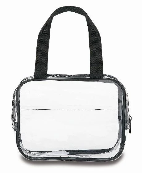 Clear Carry Bag with Handles - Black (8421-BLK)