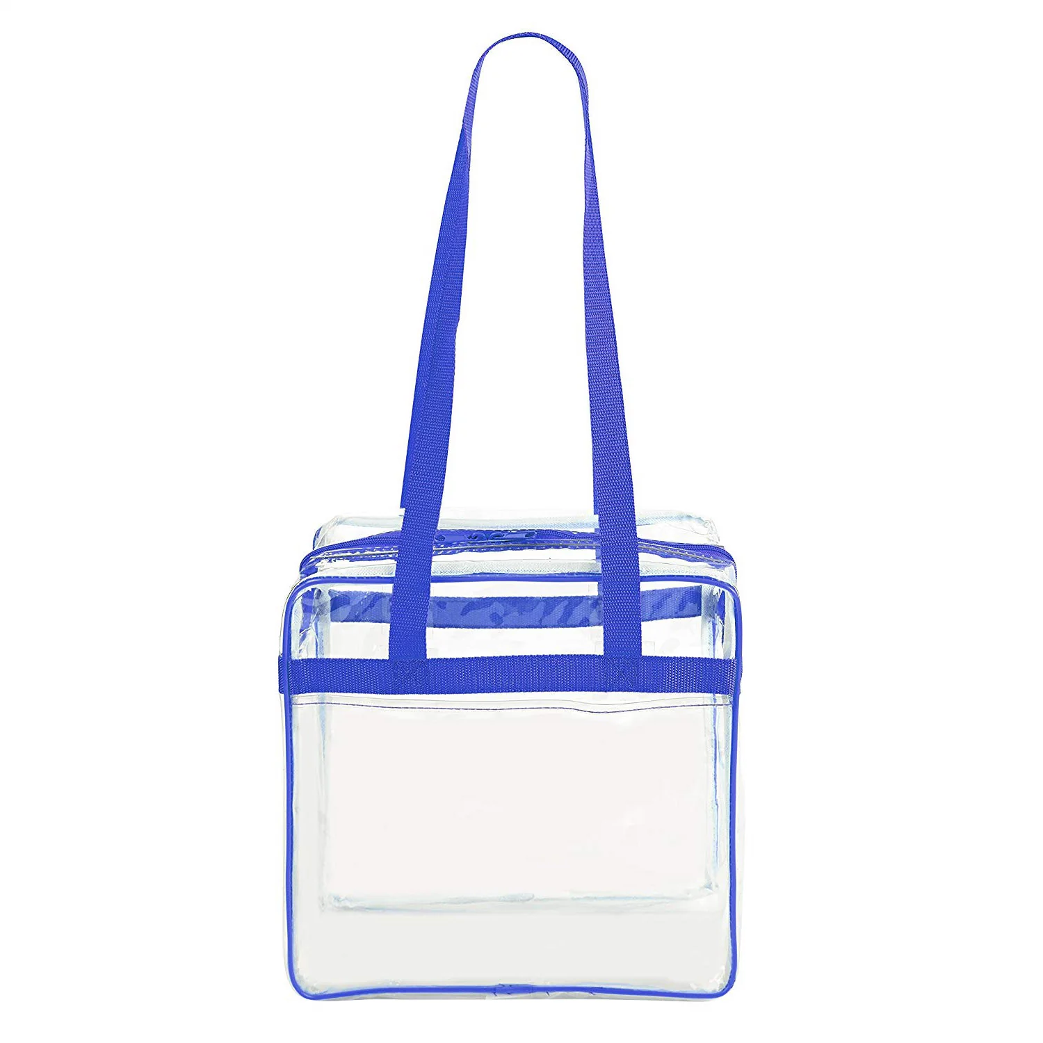12 x 12 x 6 Stadium Bag with 35-inch Long Handles - Royal Blue Trim (1401-ROY)
