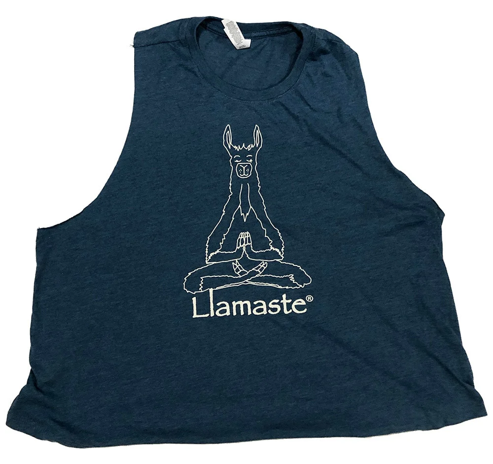 Llamaste Women's Cropped Racerback Yoga Tank