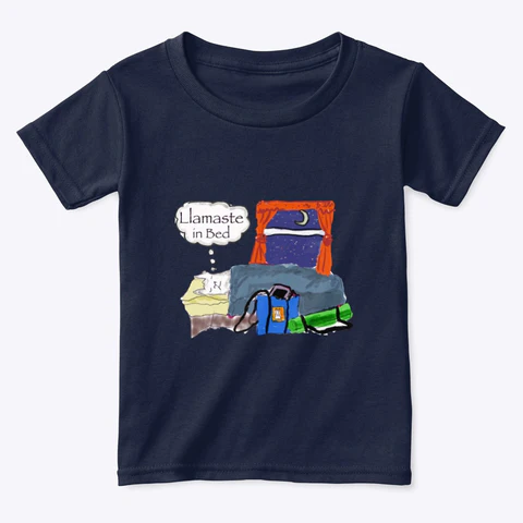 Llamaste in Bed - 100% Cotton Toddler T-Shirt