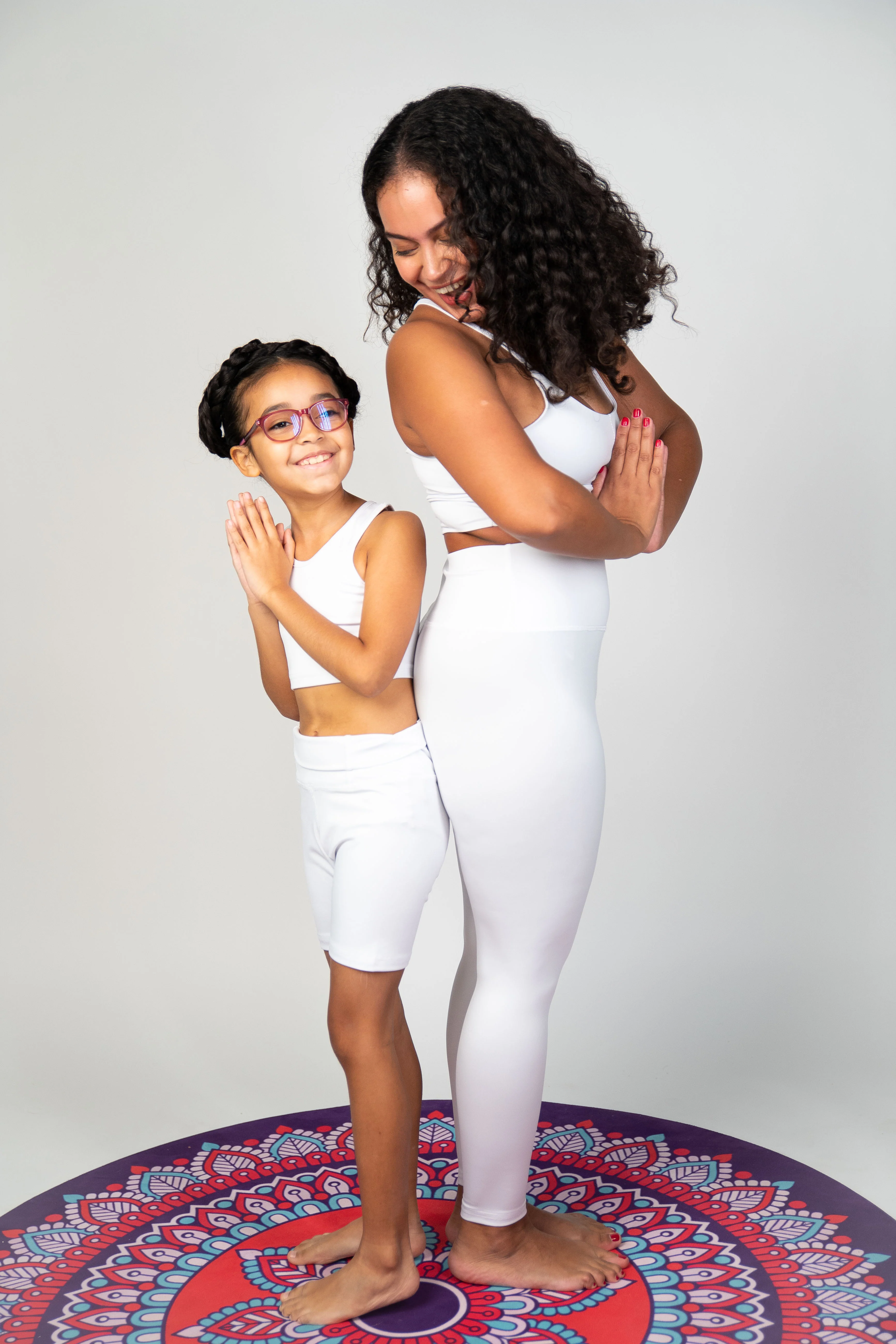 Mommy & Me Yoga Mat in Purple Mandala (Infant - 6 years old)