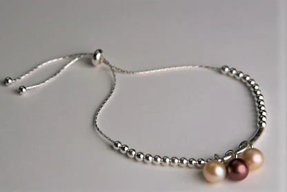 Silver Beaded Bracelet
