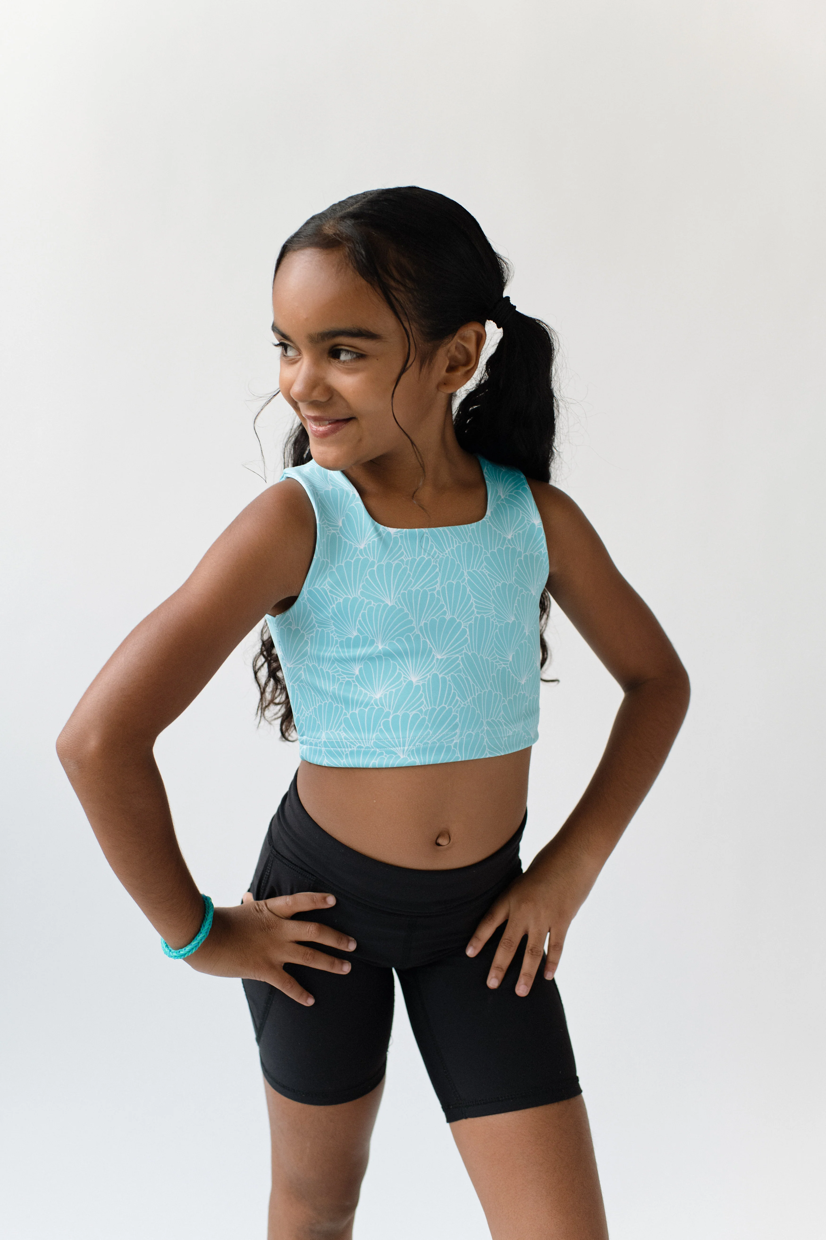 Sunshine In The Studio: Junior's Longline Crop Top (ages 8-14 years old)