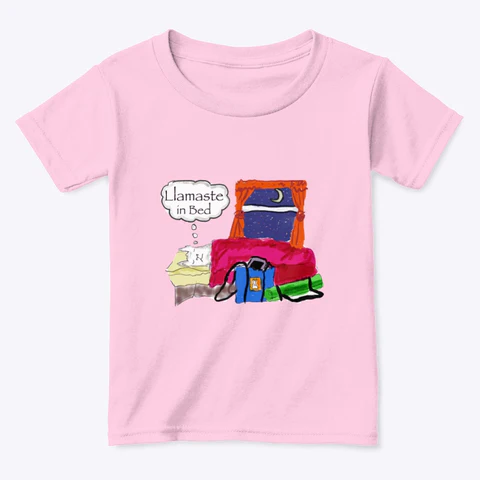 Llamaste in Bed - 100% Cotton Toddler T-Shirt