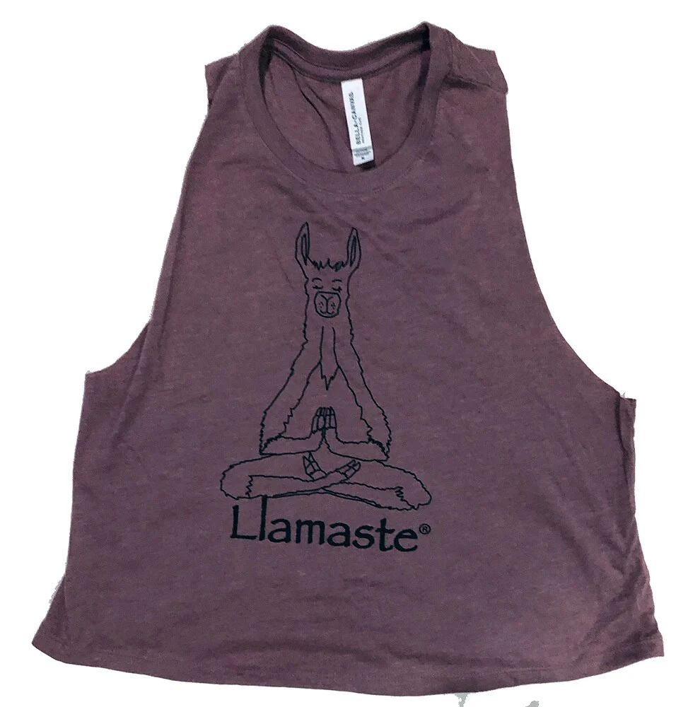 Llamaste Women's Cropped Racerback Yoga Tank