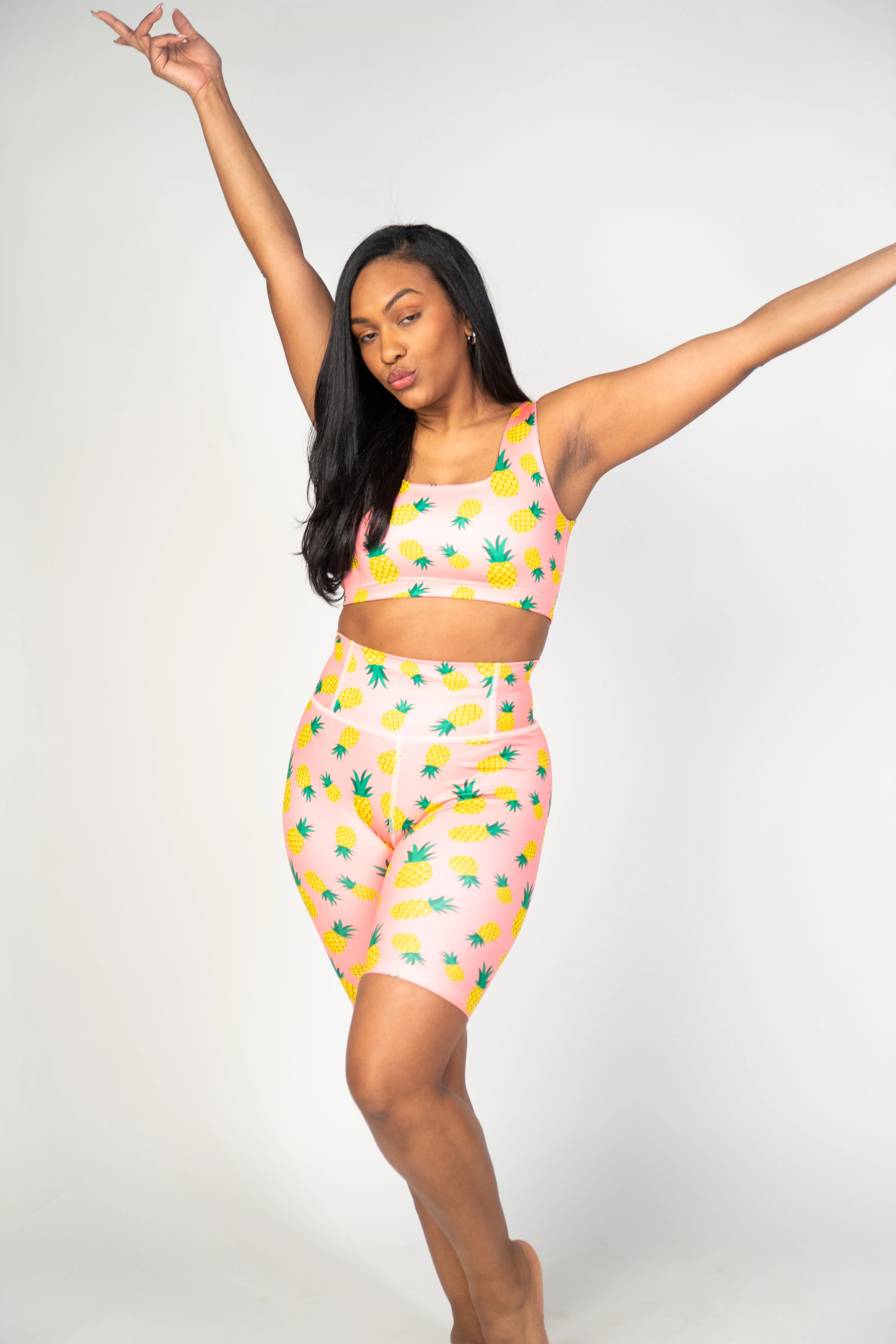 Sunshine In The Studio: Adult High Rise Bike Shorts