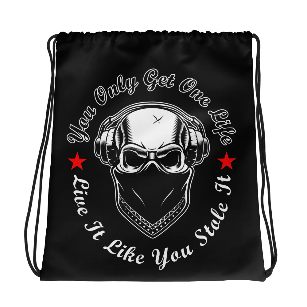 One Life Drawstring Bag