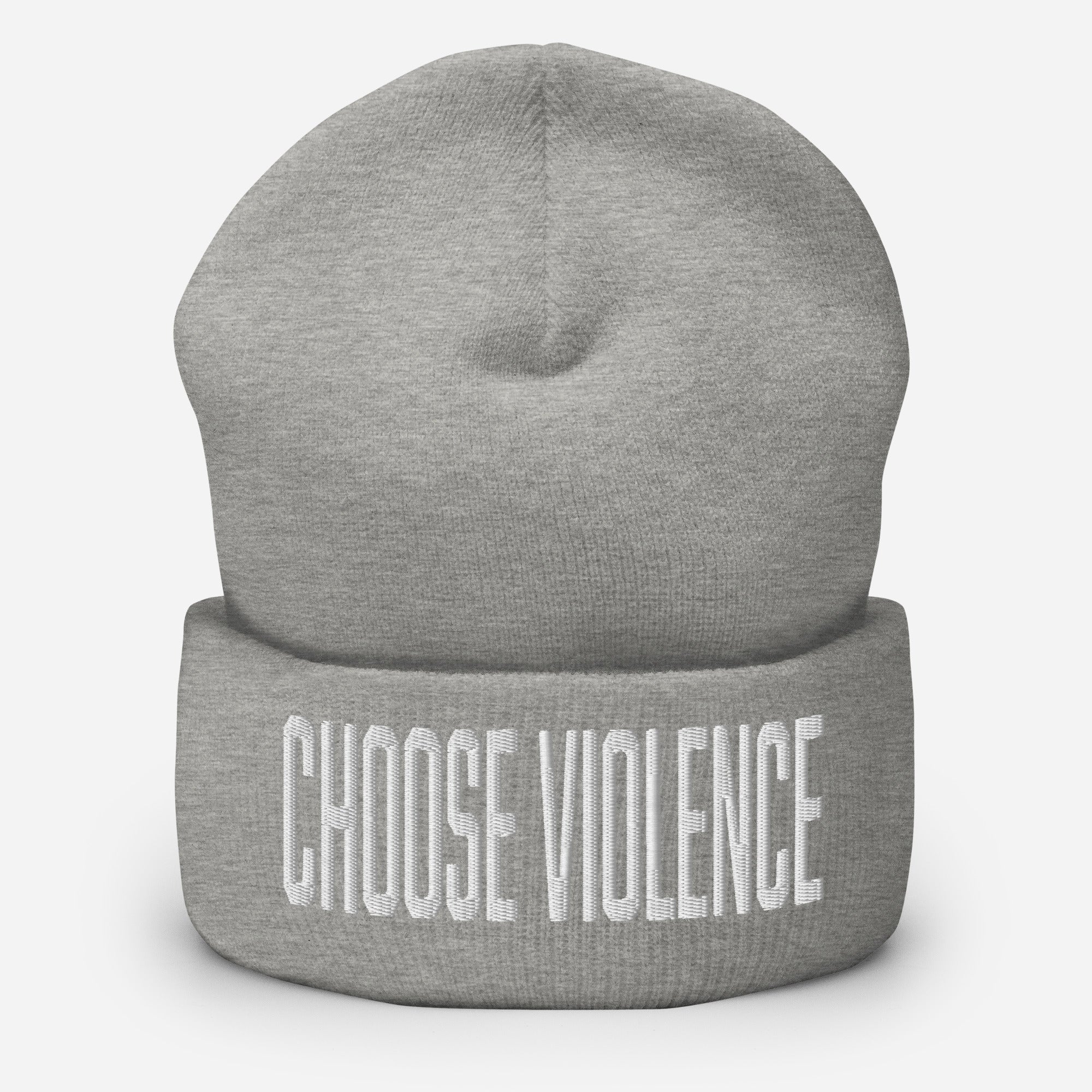 Choose Violence Cuffed Beanie