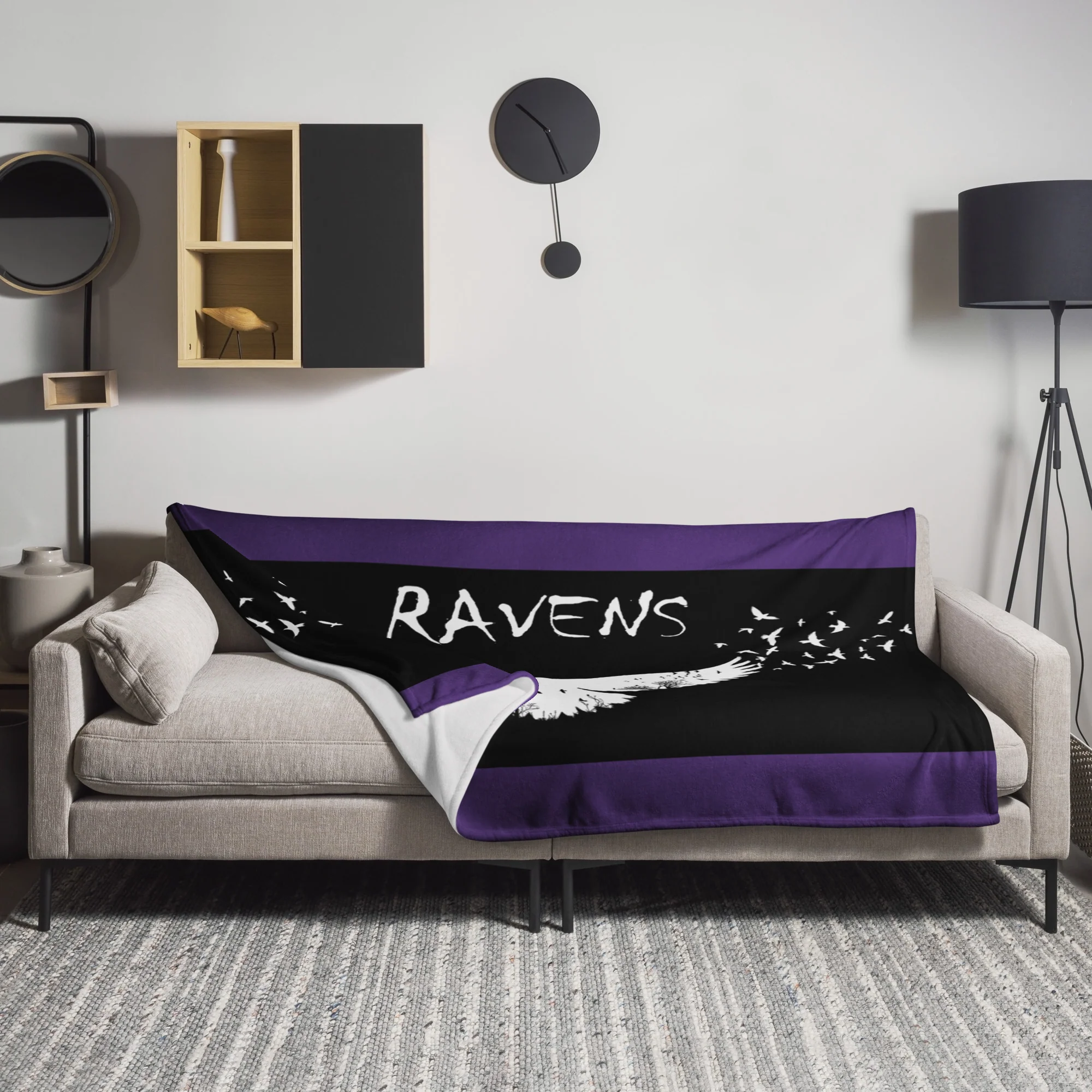 Ravens Throw Blanket