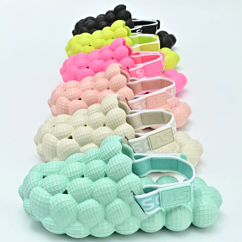 MOF Kids sandals new bubble lychee slippers