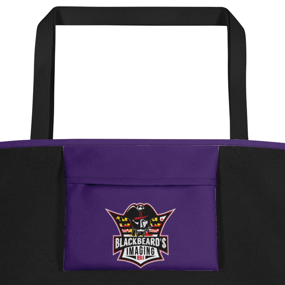 Raven Purple Large Tote Bag