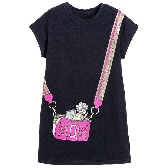 MOF Kids girls animal print summer dress