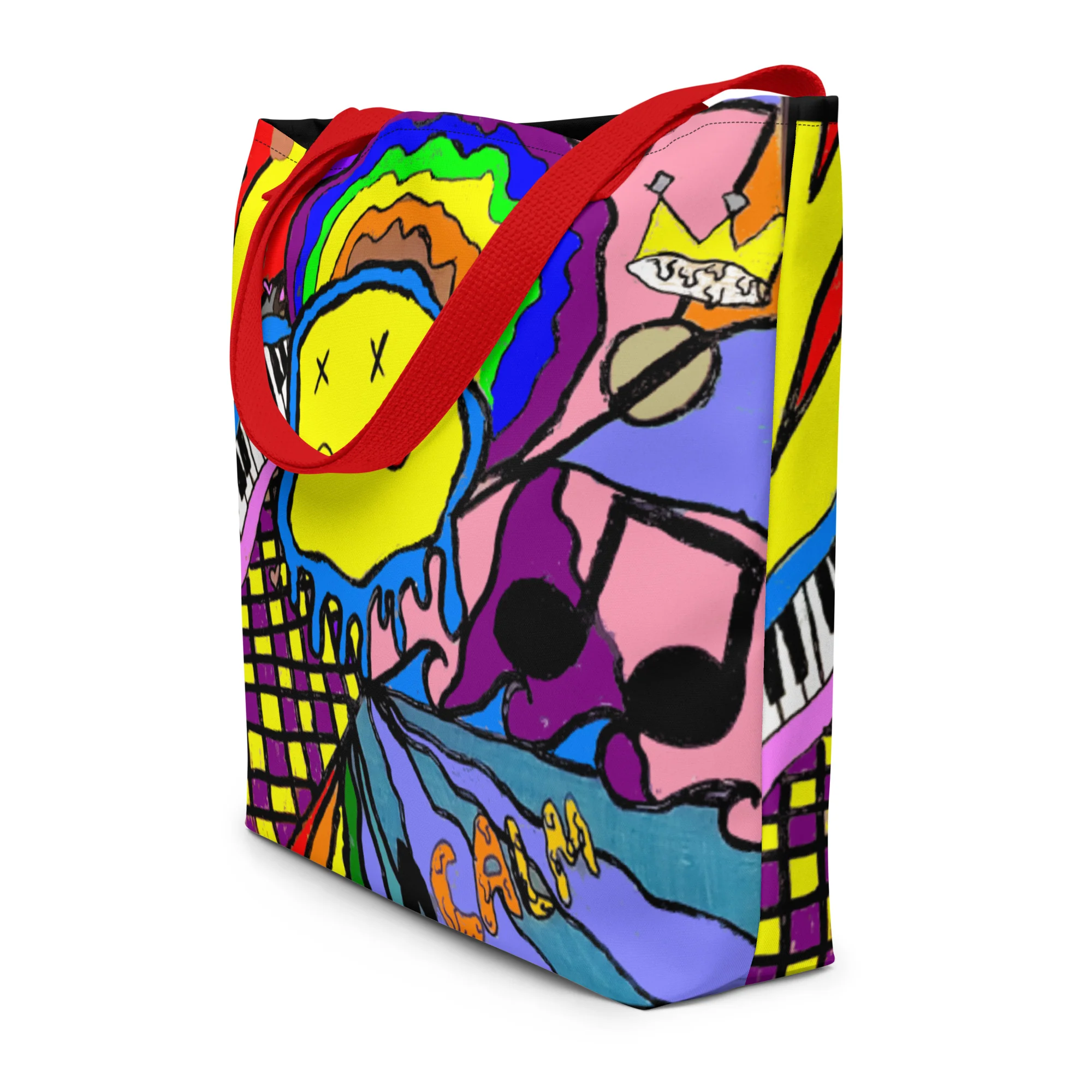 Young Artist Designed Large Tote Bag