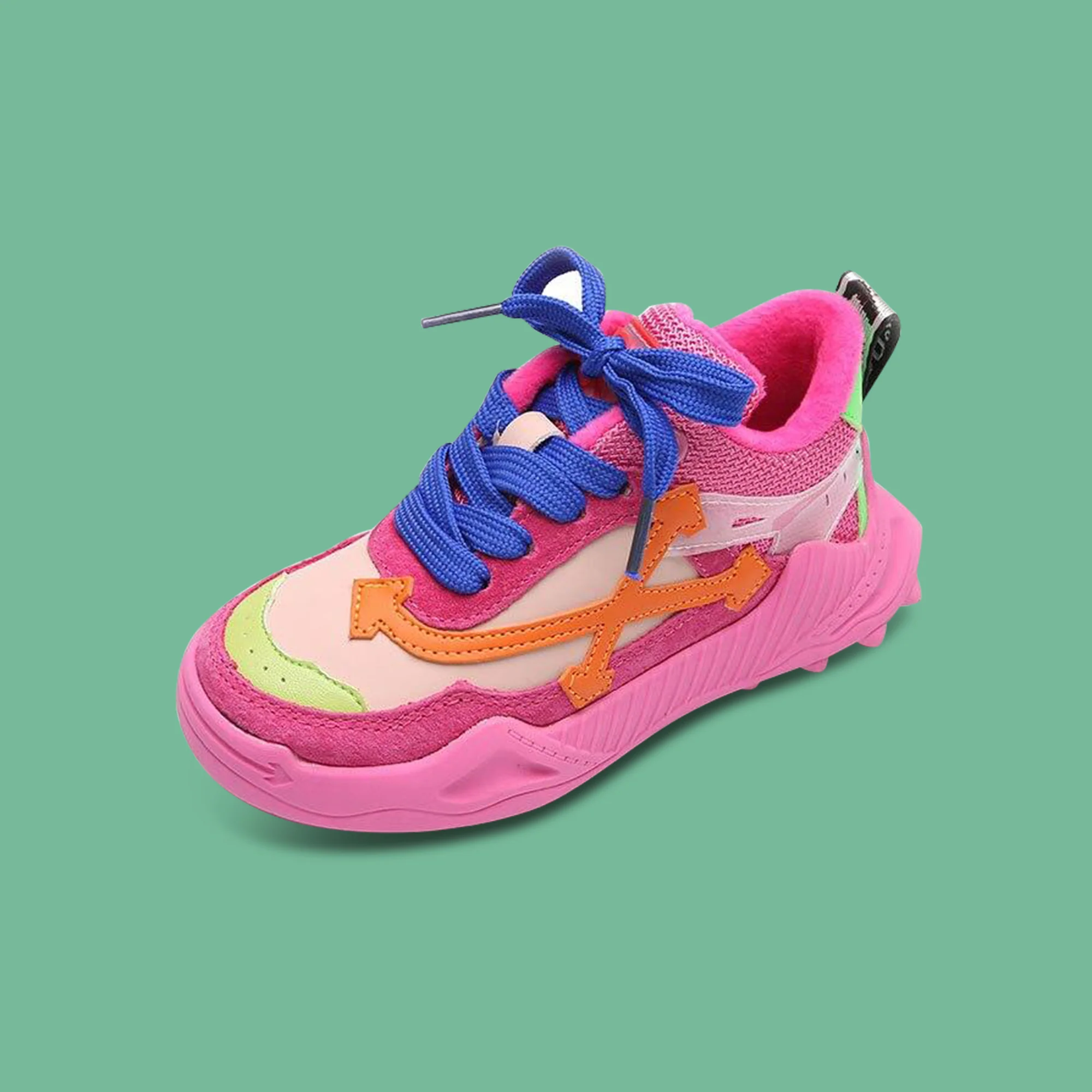 MOF Kids shoes new multicolored suede sneakers