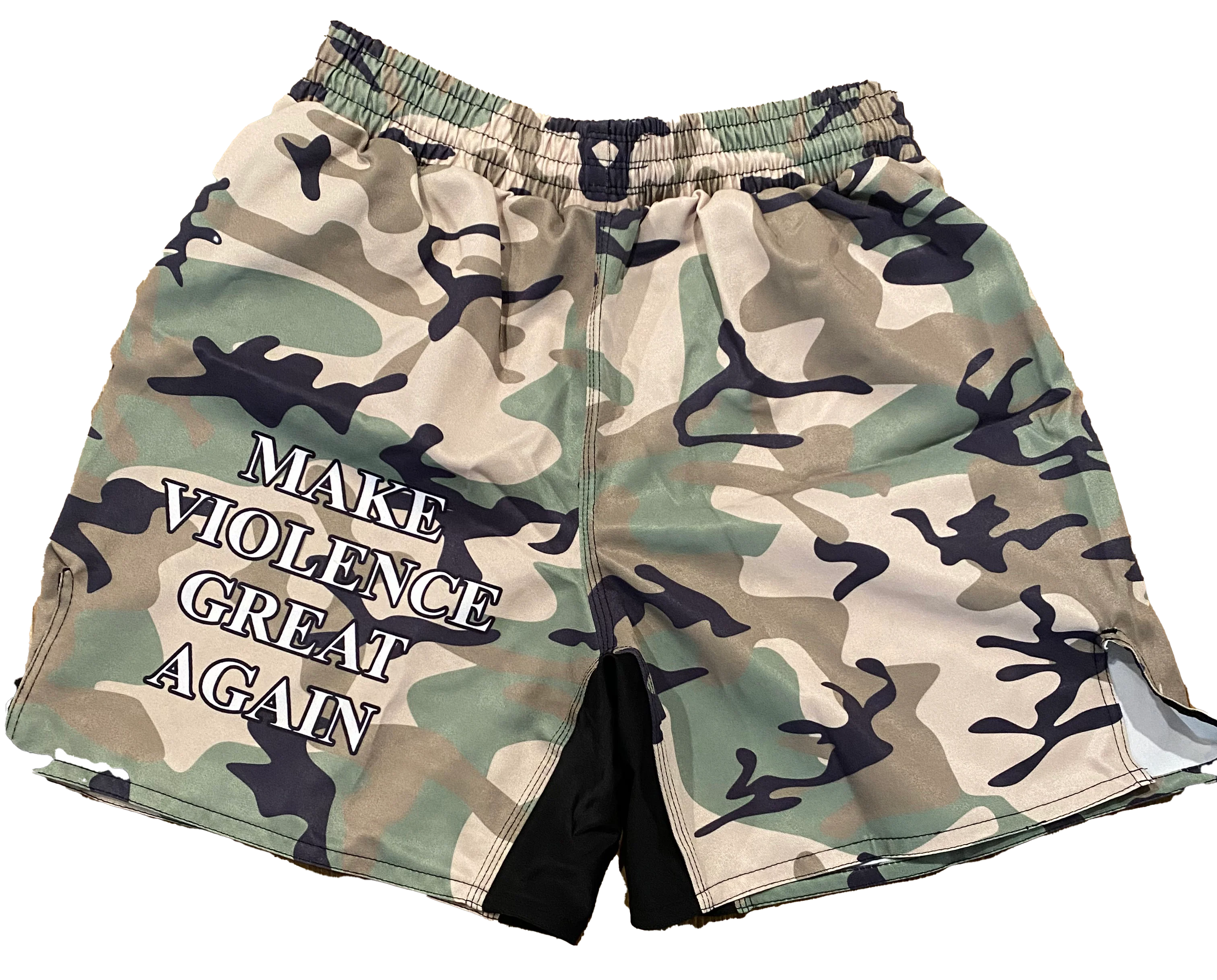 Make Violence Great Again Full Camo Grappling Shorts