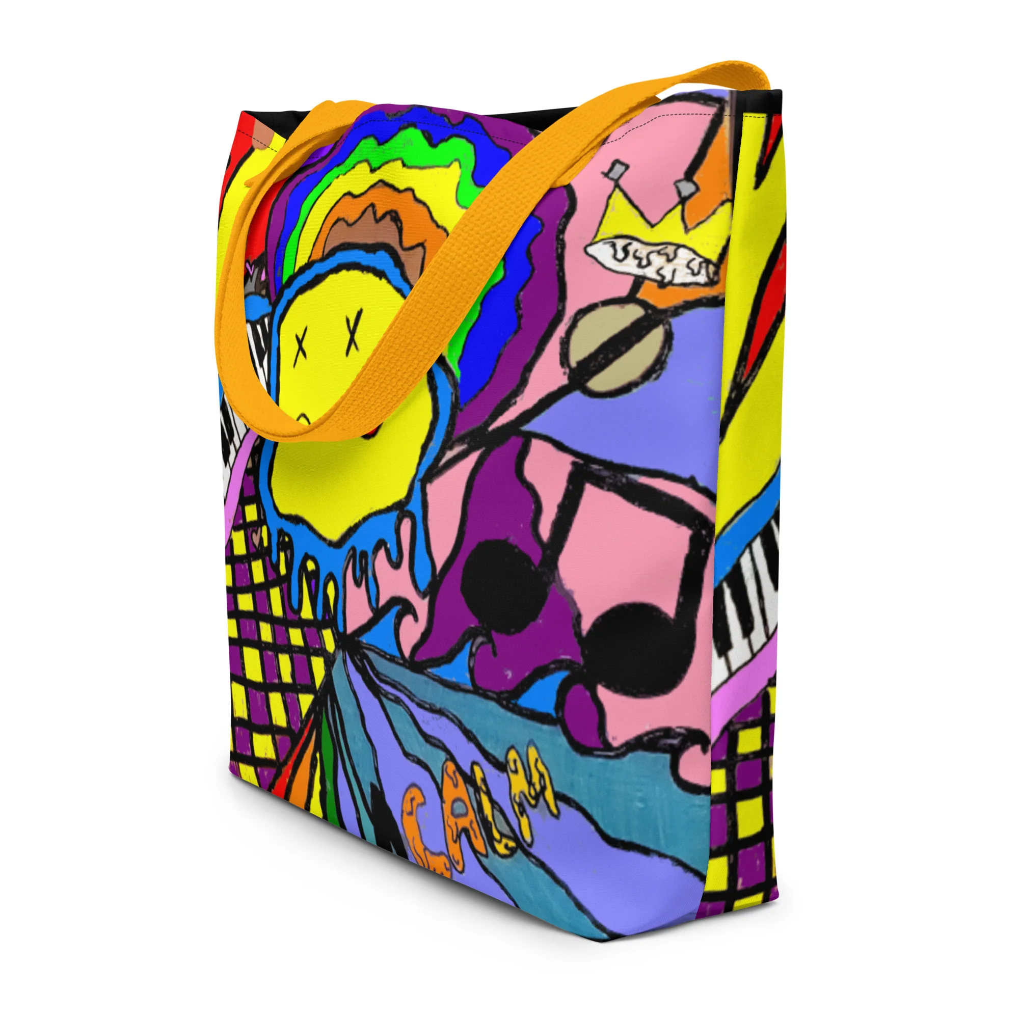 Young Artist Designed Large Tote Bag