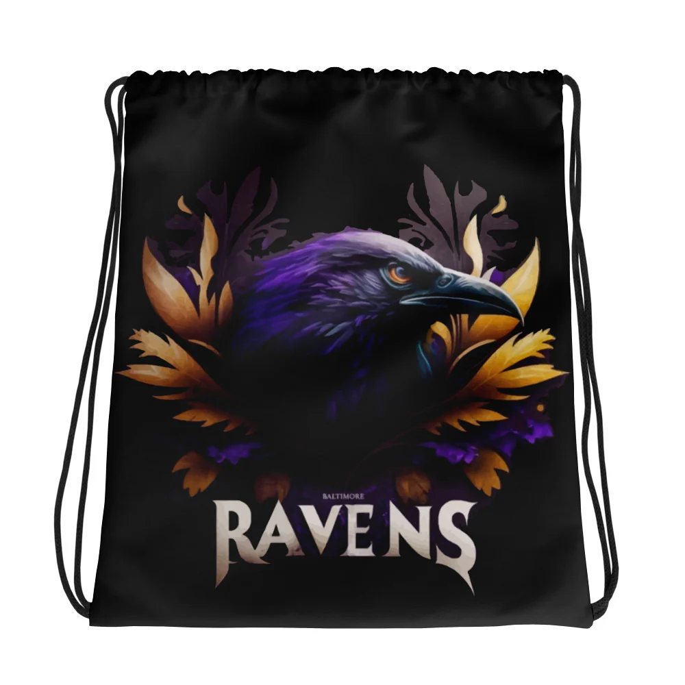 Ravens Drawstring Bag