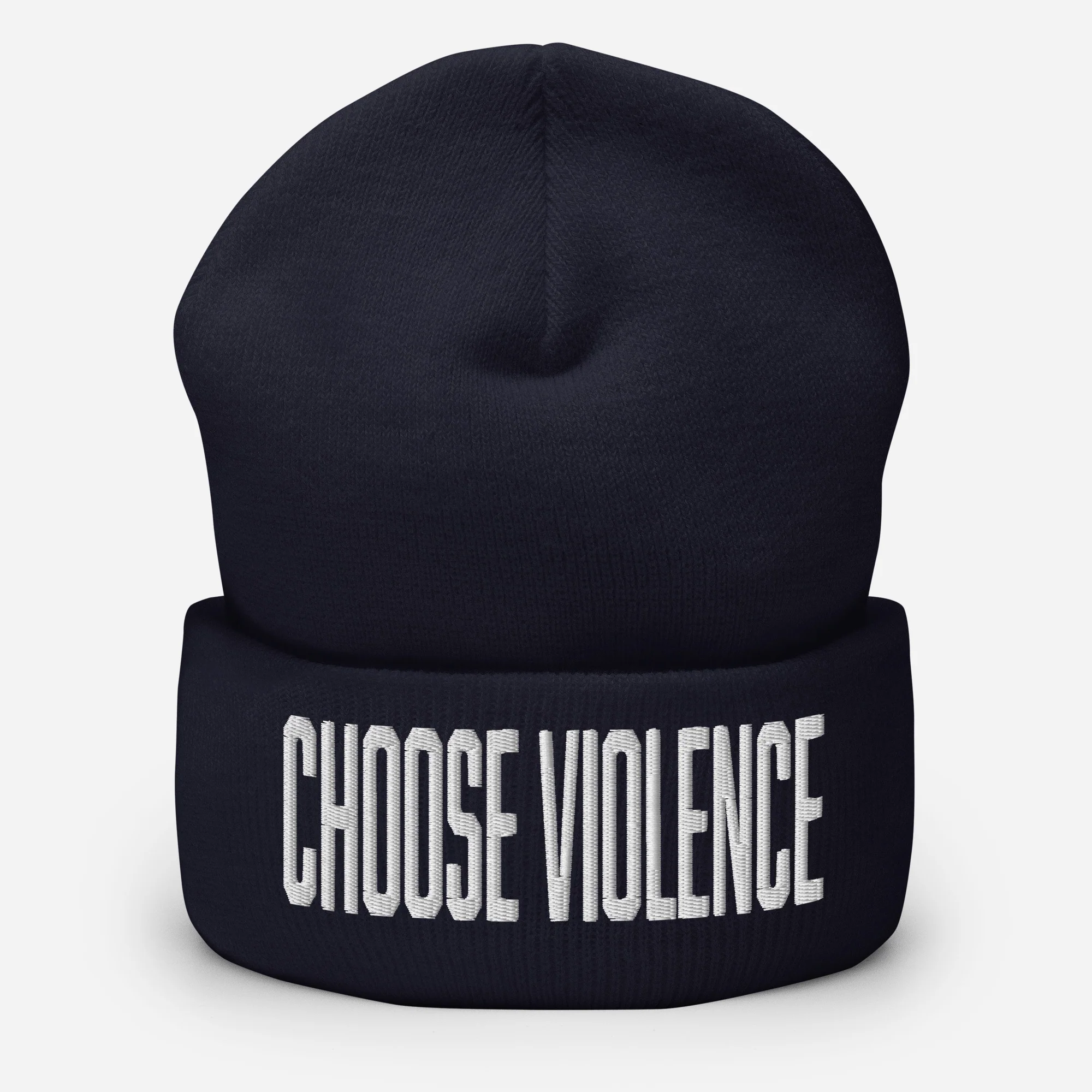 Choose Violence Cuffed Beanie
