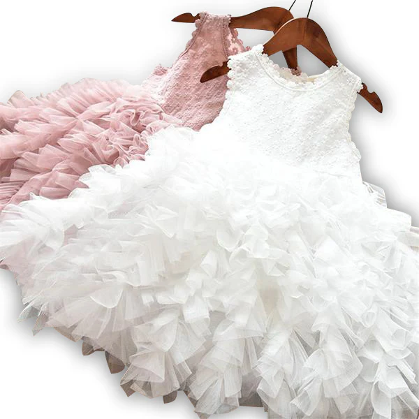 MOF Kids girls fluffy tutu tulle dress