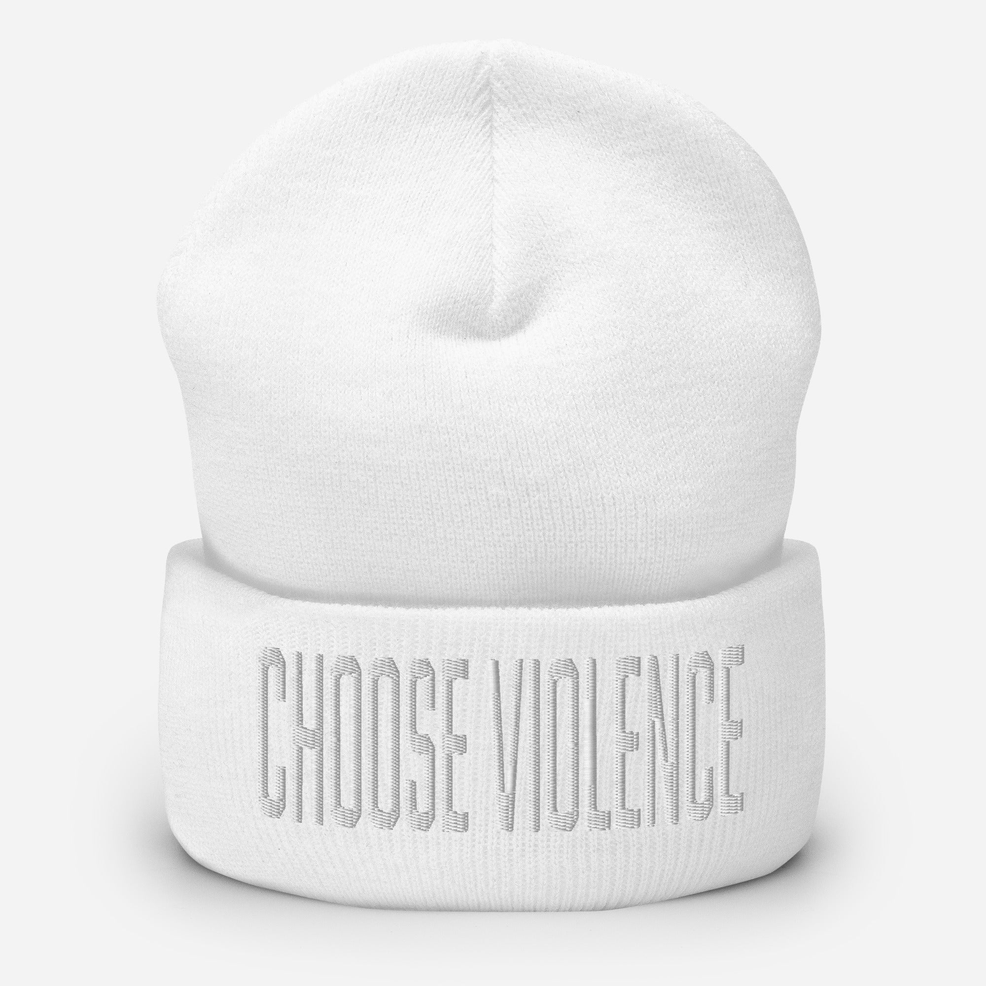 Choose Violence Cuffed Beanie