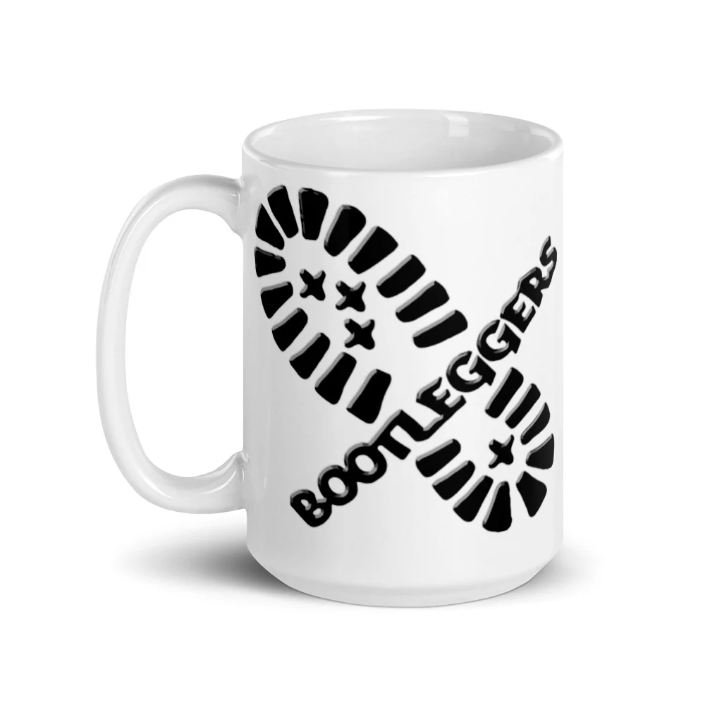 Bootlegger White glossy mug