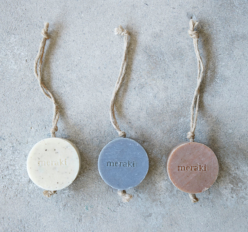 Sesame Scrub Soap on a Rope